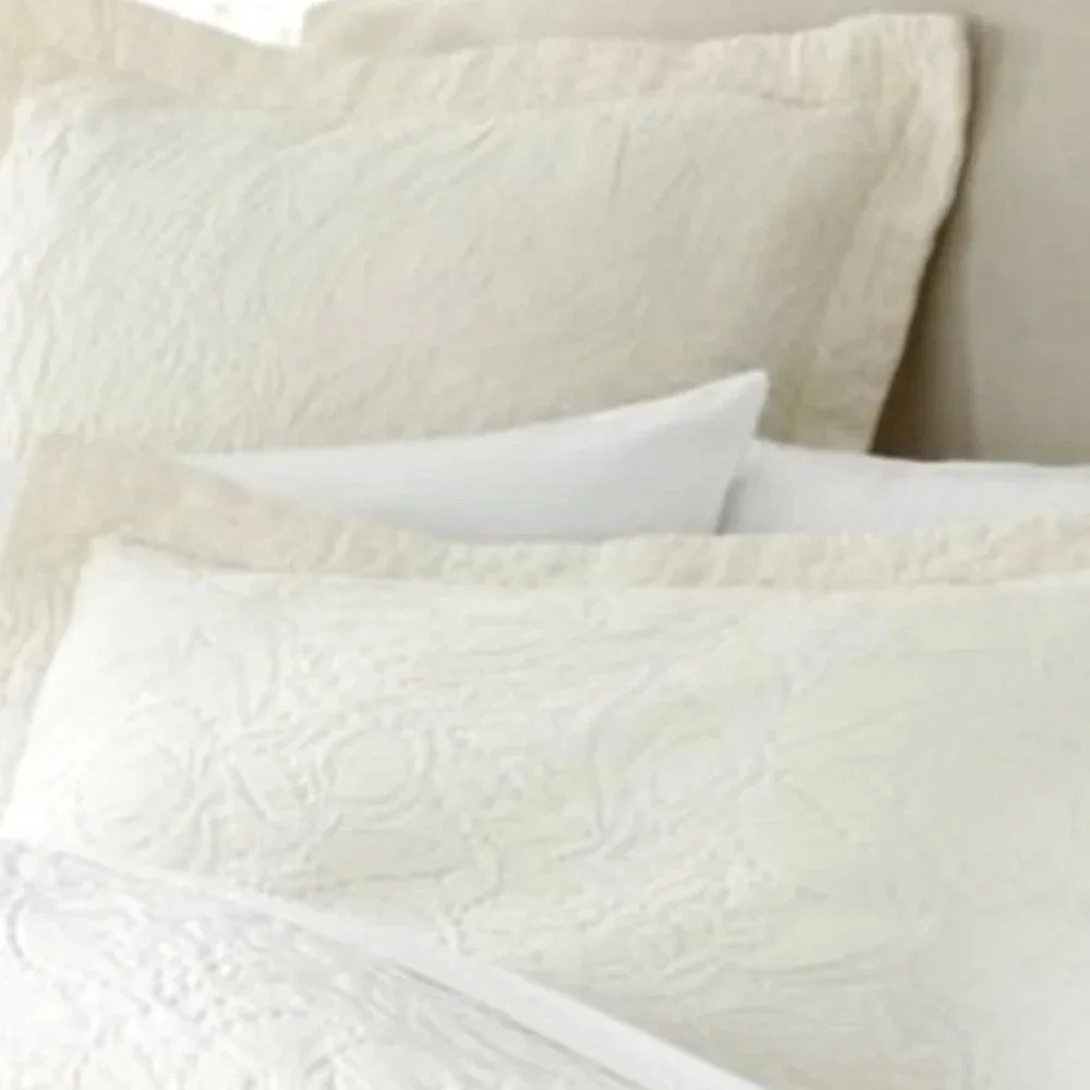 Pottery Barn Valerie Matelasse Cream King Sham